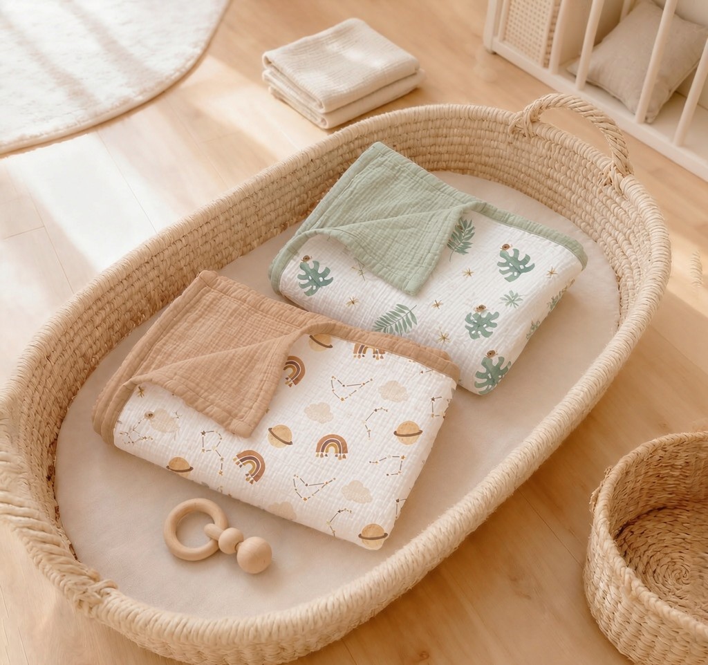 Muslin baby blankets