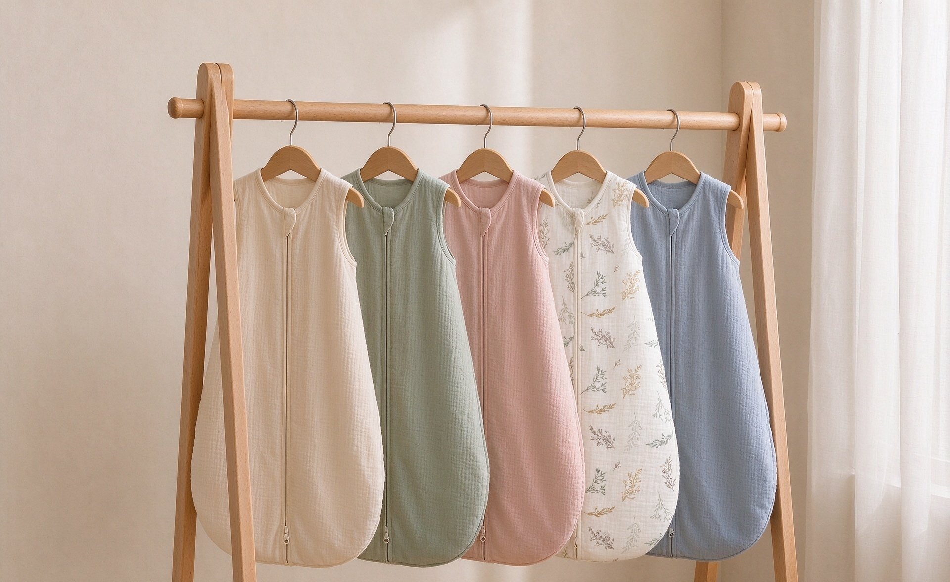 Muslin baby sleep sacks