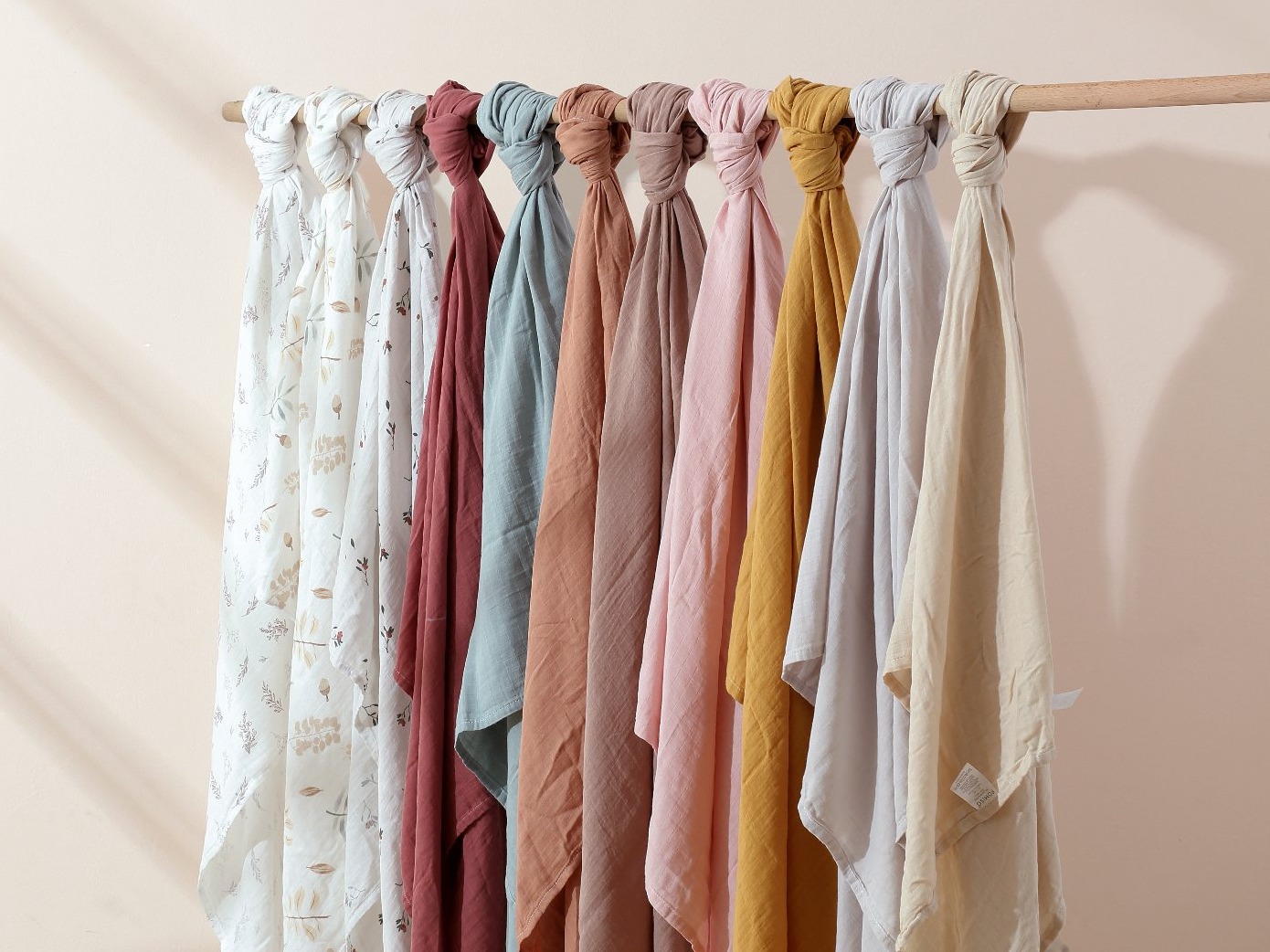 Muslin fabric colour story